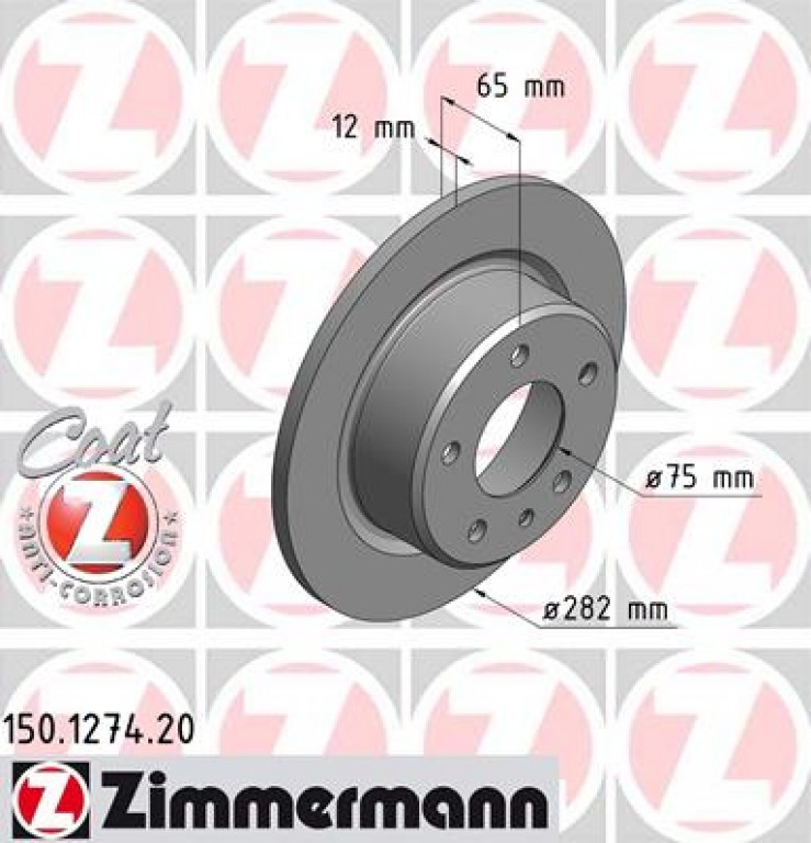 Rear Brake Disc 282x12 E30 M3